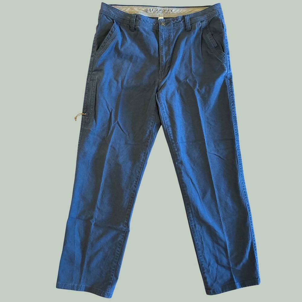 Legendary Outfitters Navy Blue Canvas Work Utility Pants Mens 36x32 Gorpcore